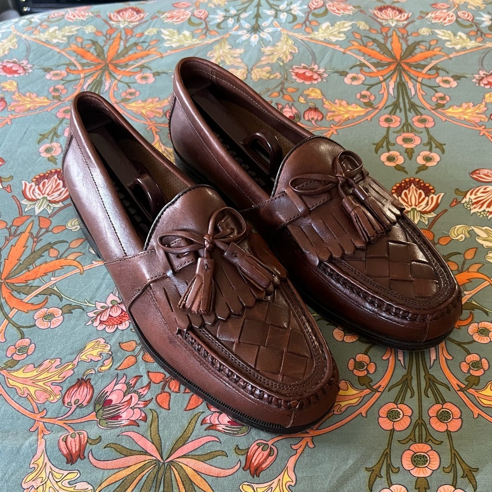 Leather loafers